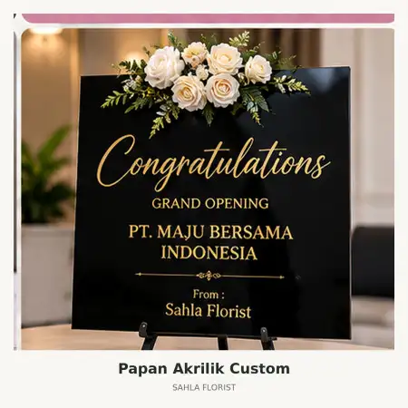Papan Bunga Akrilik Landak